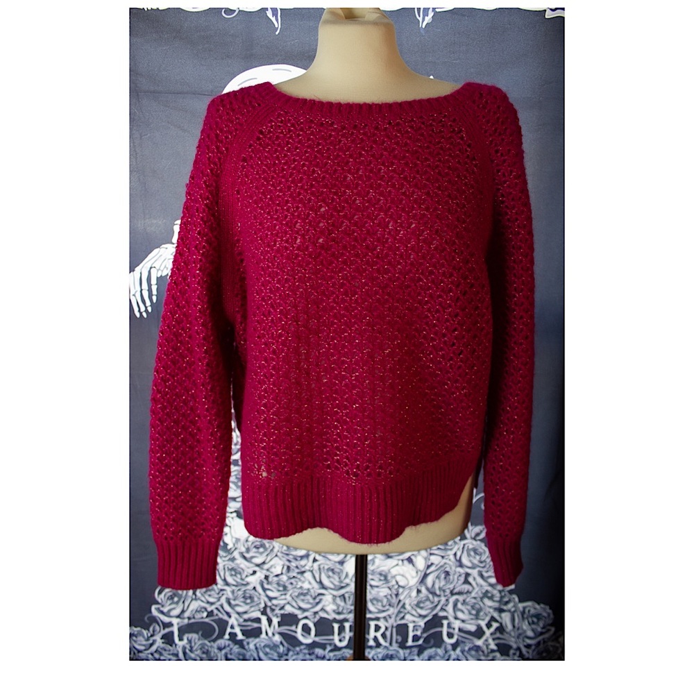 Juicy Couture Pink & Gold Knit Sweater